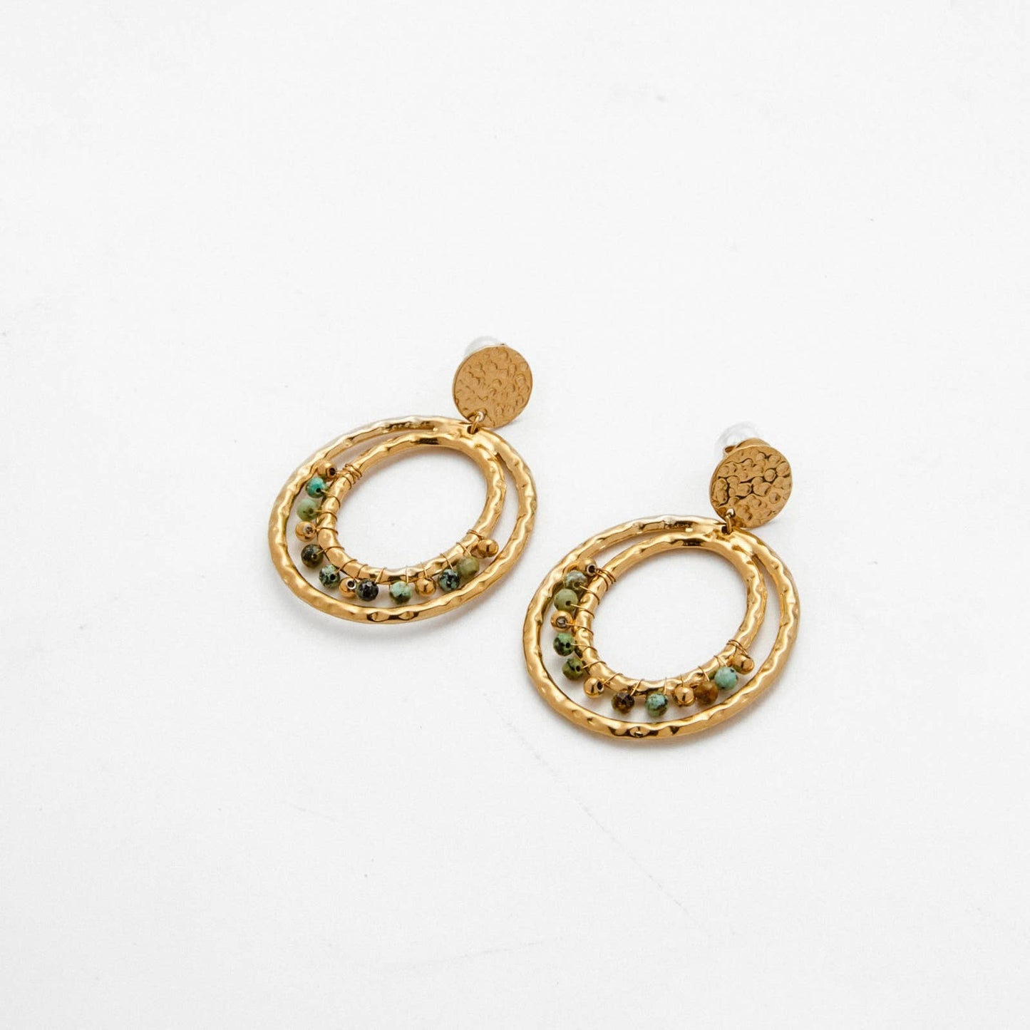 Pendientes con piedras naturales - Lou