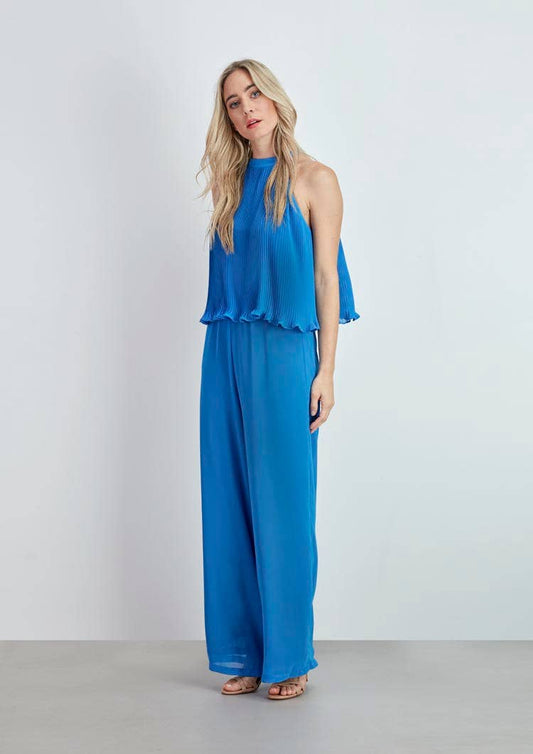 Pleated Top Jumpsuit