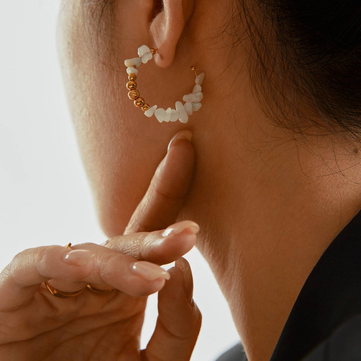 Pendientes con piedras naturales - Beatrix