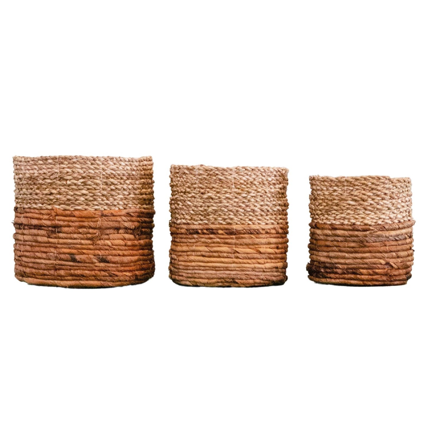 Set de 3 cestas tipo bohemio