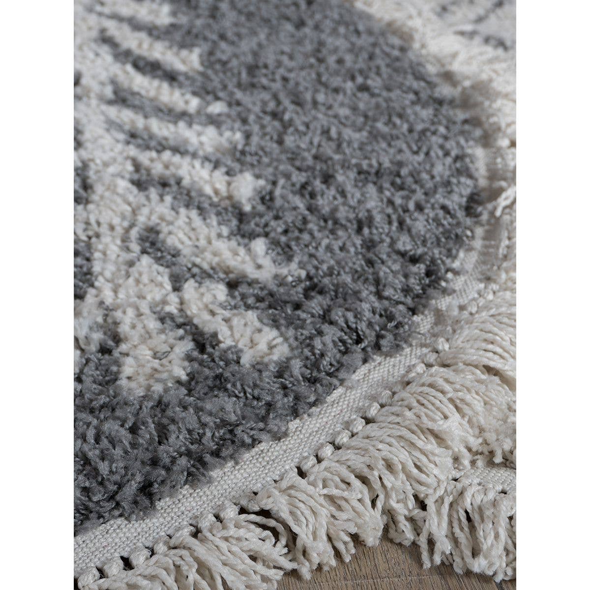 Round gray Rabat rug ø120 cm