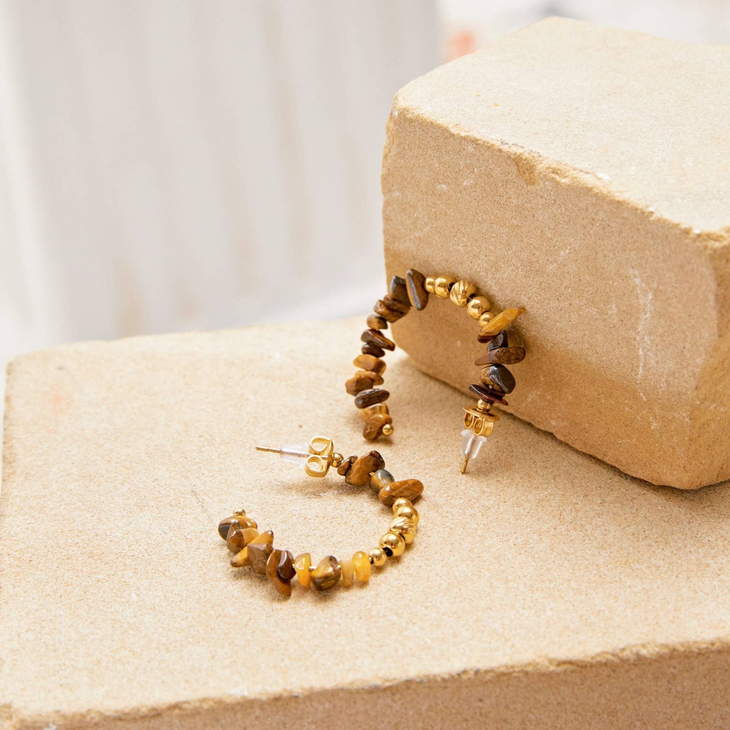 Pendientes con piedras naturales - Beatrix