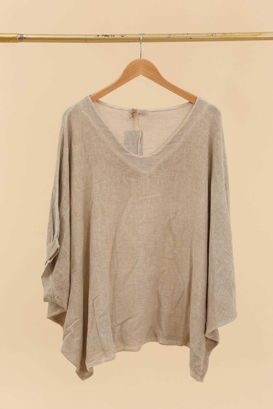 Blouse in 50% linen and 50% cotton