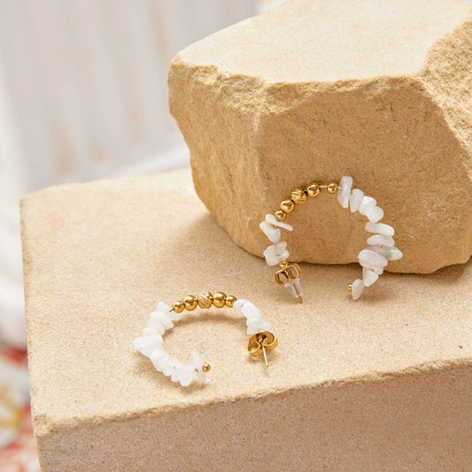 Pendientes con piedras naturales - Beatrix