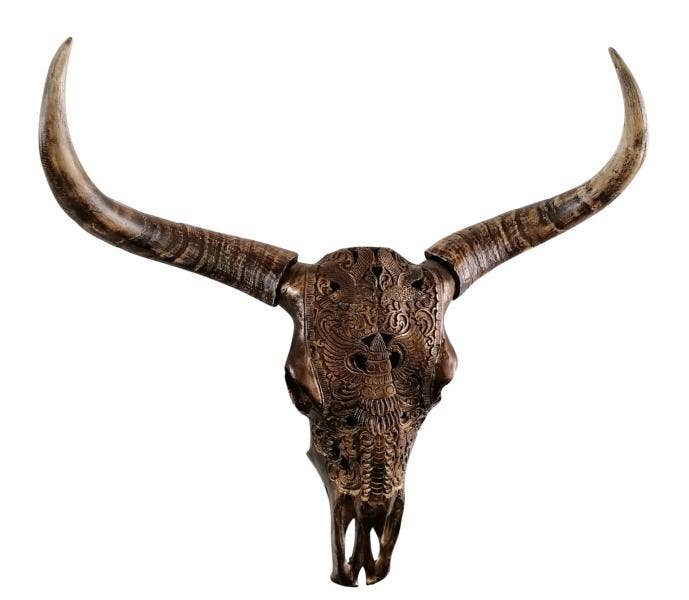 Decoración de pared cabeza de toro