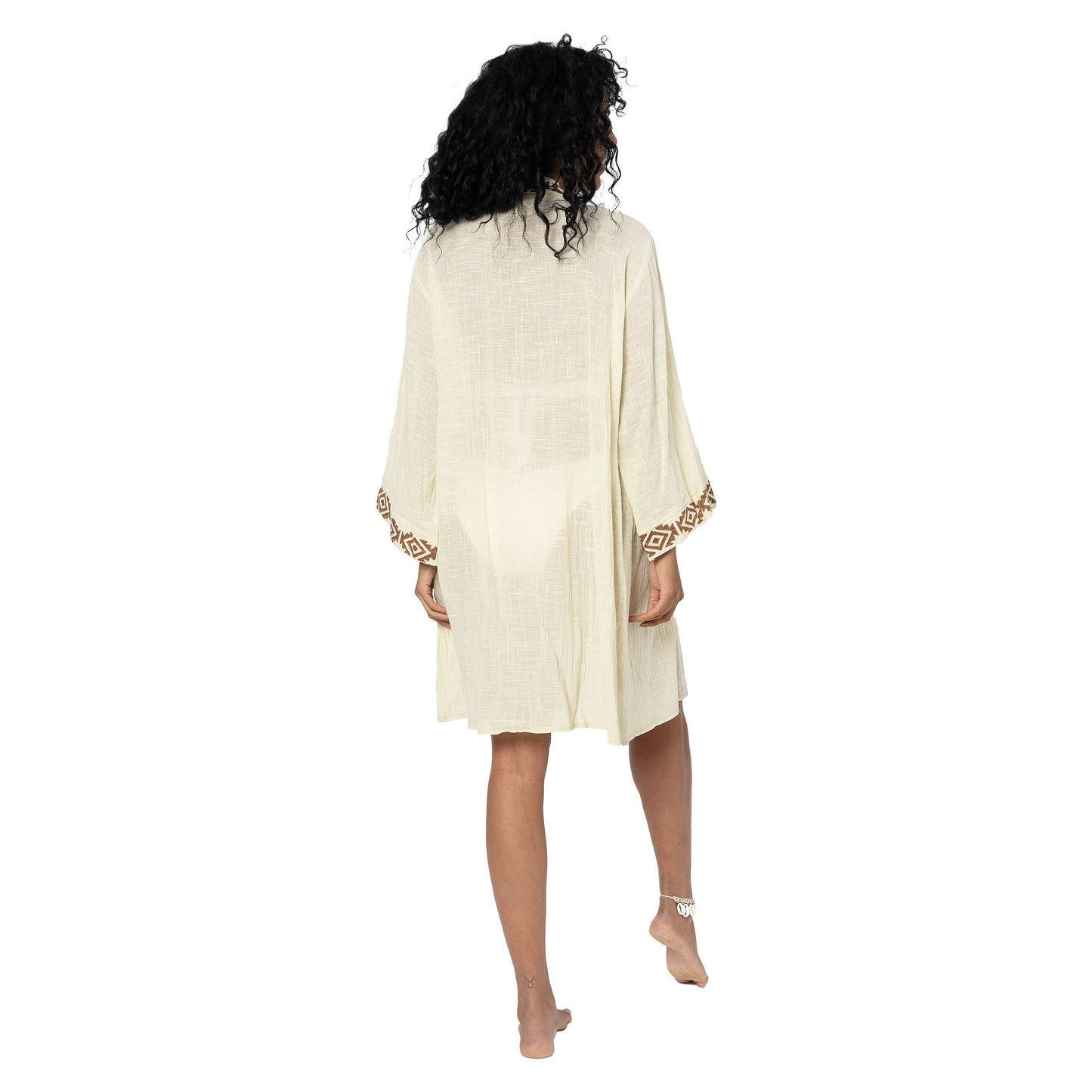 ZOMERKIMO HALFLANGE KIMONO 3/4 MOUWEN