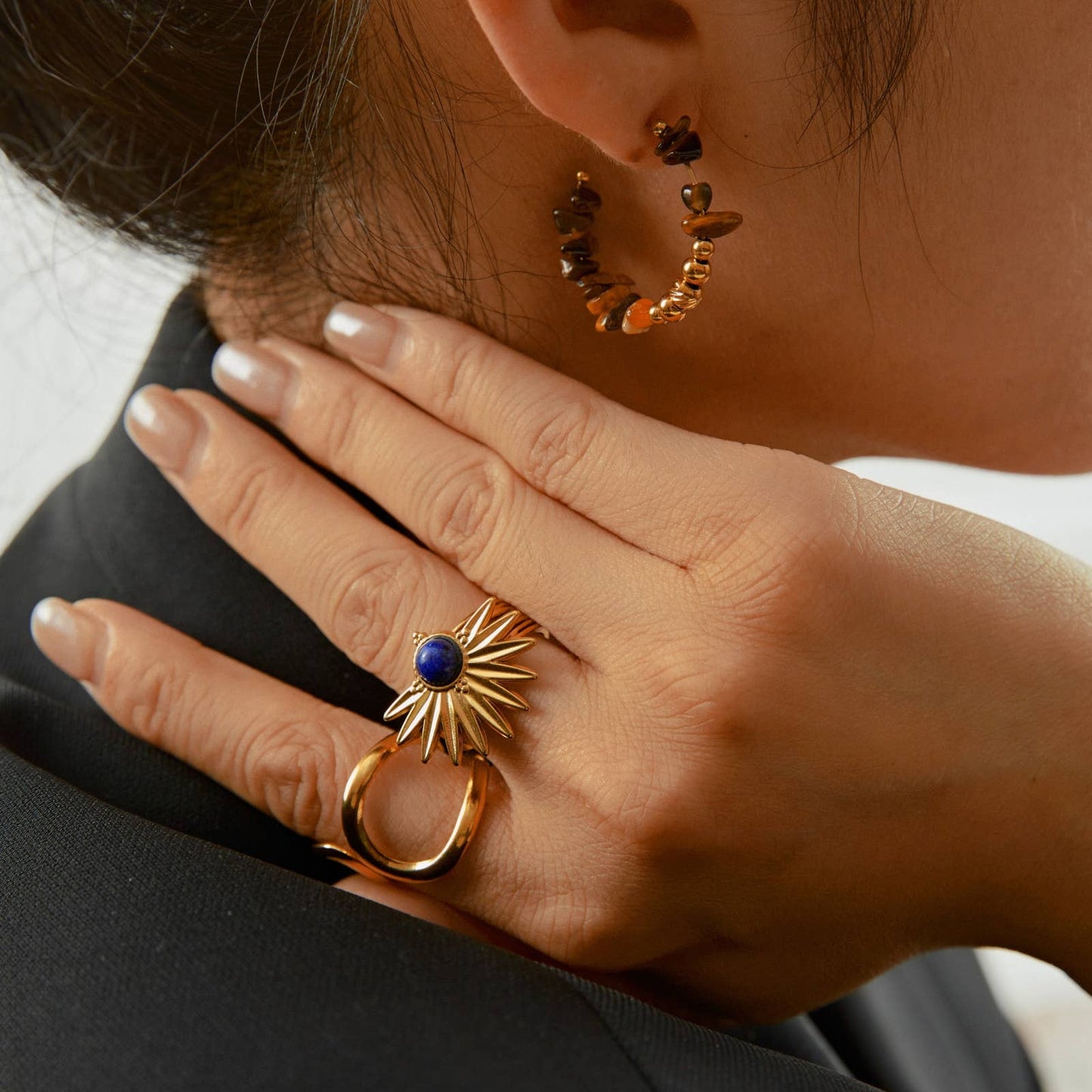 Pendientes con piedras naturales - Beatrix